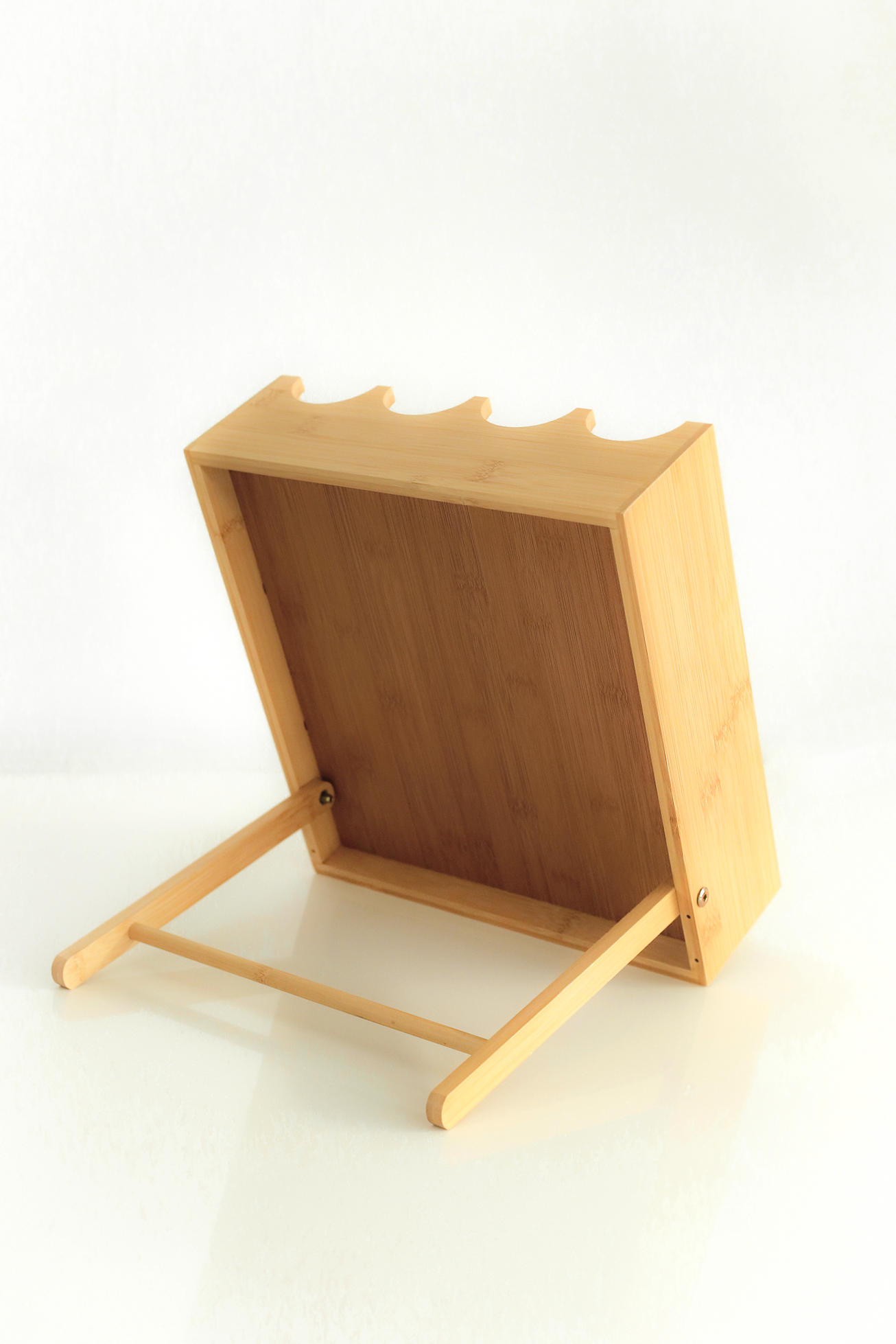 Bamboe kruidenrek met potjes