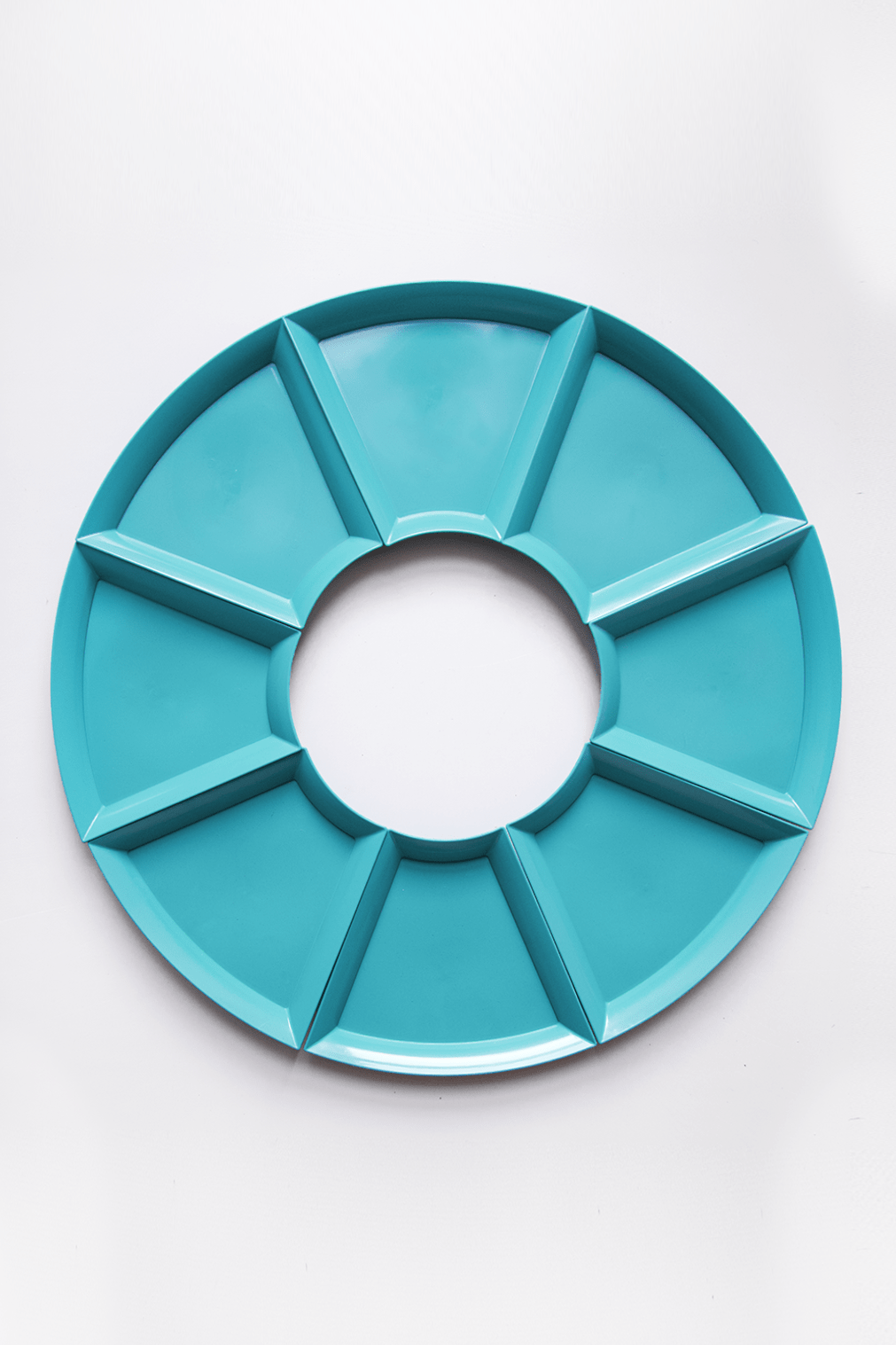 Plastic bordenset (TURQUOISE)